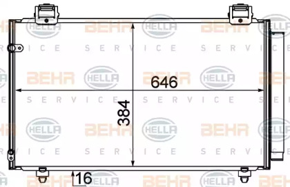 Конденсатор BEHR HELLA SERVICE 8FC 351 310-191