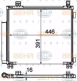 Конденсатор BEHR HELLA SERVICE 8FC 351 310-211