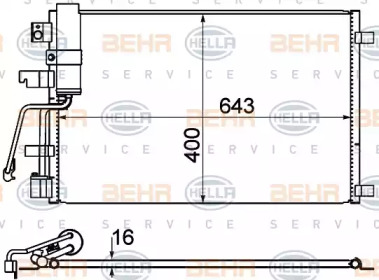 Конденсатор BEHR HELLA SERVICE 8FC 351 310-221