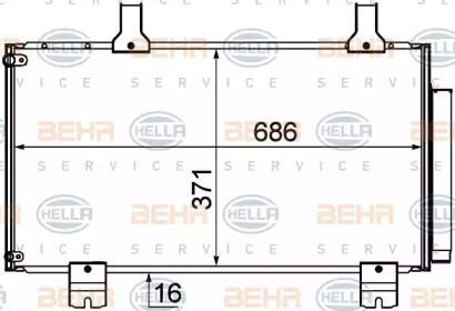 Конденсатор BEHR HELLA SERVICE 8FC 351 310-261