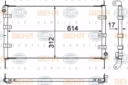 Конденсатор BEHR HELLA SERVICE 8FC 351 310-341