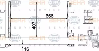 Конденсатор BEHR HELLA SERVICE 8FC 351 310-624