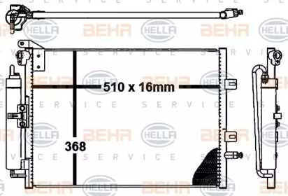 Конденсатор BEHR HELLA SERVICE 8FC 351 310-634