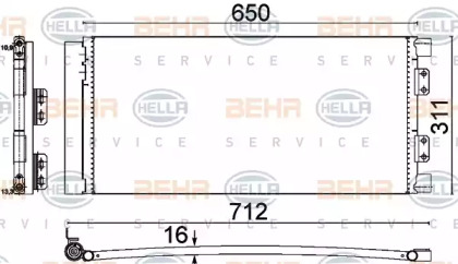 Конденсатор BEHR HELLA SERVICE 8FC 351 310-661