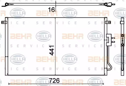 Конденсатор BEHR HELLA SERVICE 8FC 351 310-681