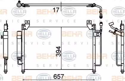 Конденсатор BEHR HELLA SERVICE 8FC 351 310-701