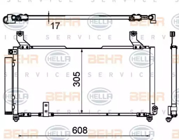 Конденсатор BEHR HELLA SERVICE 8FC 351 310-761