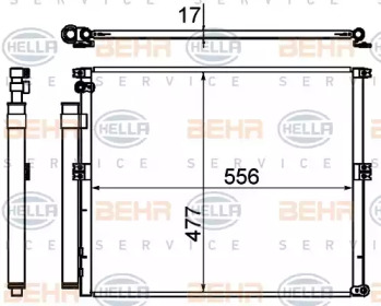 Конденсатор BEHR HELLA SERVICE 8FC 351 310-771