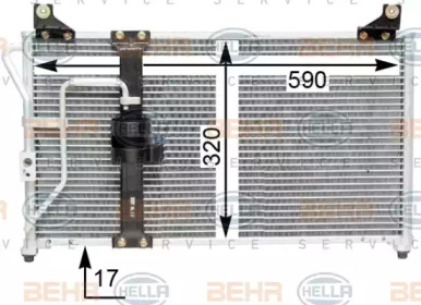 Конденсатор BEHR HELLA SERVICE 8FC 351 310-781