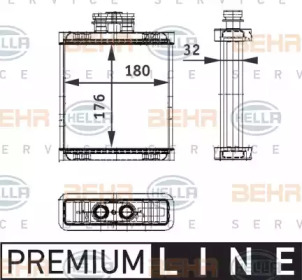 Теплообменник BEHR HELLA SERVICE 8FH 351 311-111