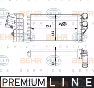 Теплообменник BEHR HELLA SERVICE 8FH 351 311-261