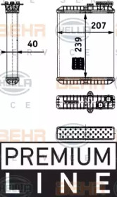 Теплообменник BEHR HELLA SERVICE 8FH 351 311-391