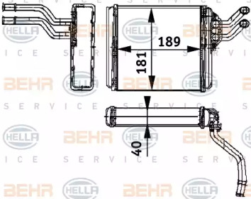 Теплообменник BEHR HELLA SERVICE 8FH 351 311-411