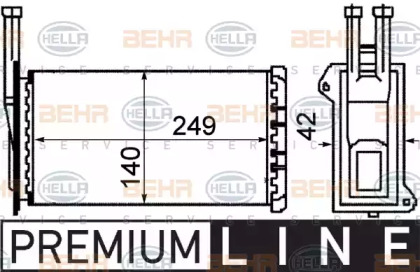 Теплообменник BEHR HELLA SERVICE 8FH 351 311-571