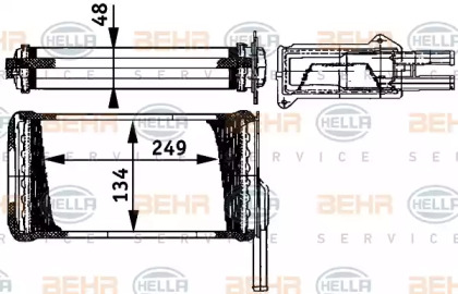 Теплообменник BEHR HELLA SERVICE 8FH 351 311-581