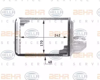 Теплообменник BEHR HELLA SERVICE 8FH 351 311-661