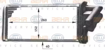 Теплообменник BEHR HELLA SERVICE 8FH 351 311-711