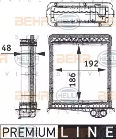 Теплообменник BEHR HELLA SERVICE 8FH 351 311-751