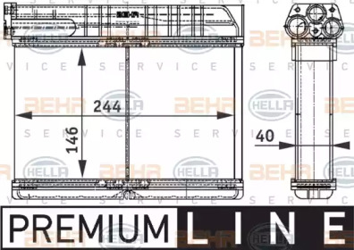 Теплообменник BEHR HELLA SERVICE 8FH 351 311-791