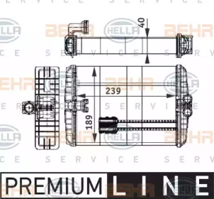 Теплообменник BEHR HELLA SERVICE 8FH 351 312-021