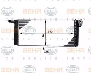 Теплообменник BEHR HELLA SERVICE 8FH 351 312-351