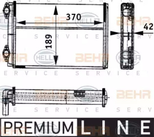 Теплообменник BEHR HELLA SERVICE 8FH 351 312-421