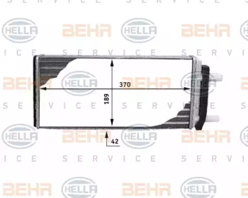 Теплообменник BEHR HELLA SERVICE 8FH 351 312-481