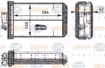 Теплообменник BEHR HELLA SERVICE 8FH 351 312-781