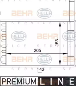 Теплообменник BEHR HELLA SERVICE 8FH 351 313-111