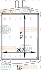 Теплообменник BEHR HELLA SERVICE 8FH 351 313-241