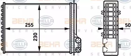 Теплообменник BEHR HELLA SERVICE 8FH 351 313-301