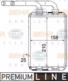 Теплообменник BEHR HELLA SERVICE 8FH 351 313-321