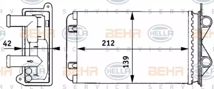 Теплообменник BEHR HELLA SERVICE 8FH 351 313-401