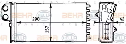 Теплообменник BEHR HELLA SERVICE 8FH 351 313-431