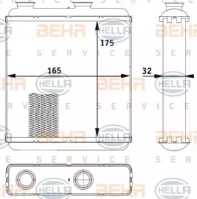 Теплообменник BEHR HELLA SERVICE 8FH 351 313-541