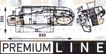 Теплообменник BEHR HELLA SERVICE 8FH 351 314-531