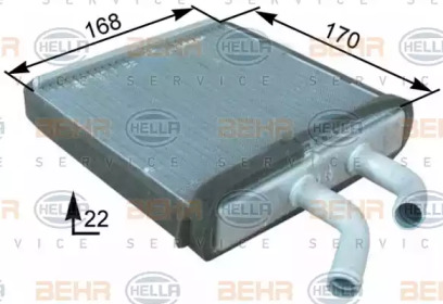 Теплообменник BEHR HELLA SERVICE 8FH 351 315-291