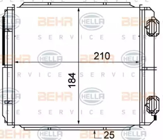 Теплообменник BEHR HELLA SERVICE 8FH 351 315-371