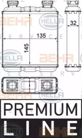 Теплообменник BEHR HELLA SERVICE 8FH 351 315-481