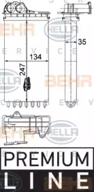 Теплообменник, отопление салона BEHR HELLA SERVICE 8FH 351 315-561