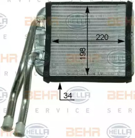 Теплообменник BEHR HELLA SERVICE 8FH 351 316-201