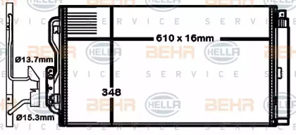 Конденсатор BEHR HELLA SERVICE 8FC 351 316-581