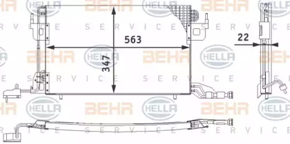 Конденсатор BEHR HELLA SERVICE 8FC 351 317-011