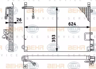 Конденсатор BEHR HELLA SERVICE 8FC 351 317-141