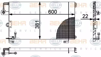 Конденсатор BEHR HELLA SERVICE 8FC 351 317-211