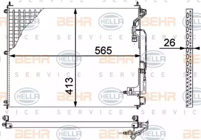 Конденсатор BEHR HELLA SERVICE 8FC 351 317-221