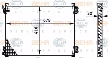 Конденсатор BEHR HELLA SERVICE 8FC 351 317-251