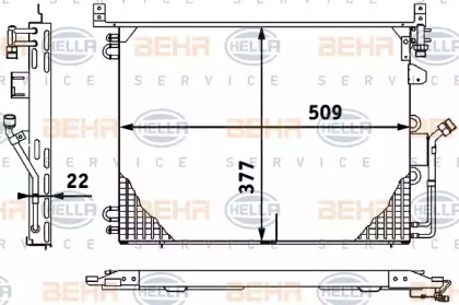 Конденсатор BEHR HELLA SERVICE 8FC 351 317-291