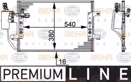 Конденсатор BEHR HELLA SERVICE 8FC 351 317-451