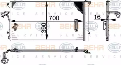 Конденсатор BEHR HELLA SERVICE 8FC 351 317-464